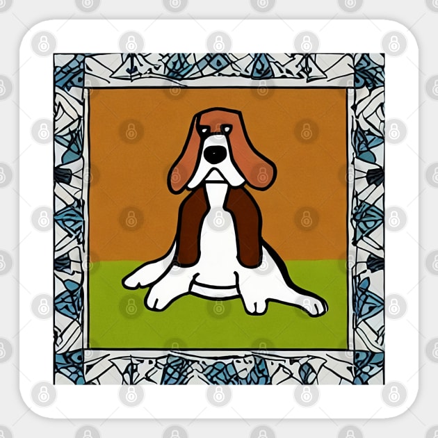 Beagle for Dog Lover 2023 Sticker by Foul Way